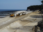 Neugestaltung der Steilkste: Ostseestrand von Zempin.