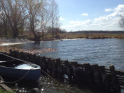 Fischerhafen auf dem Lieper Winkel: Warthe-Ausbau im Norden der Halbinsel.