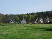 Rohrgedeckte Ferienhuser: Siedlung am Klpinsee.