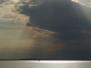 An der Halbinsel Cosim: Boot auf dem Achterwasser.