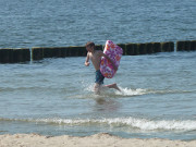 Baden in der Ostsee: Ostseestrand des Seebades Zempin.