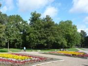 Aufwndig gestaltet: Rabatten im Kurpark.