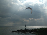 Windsport auf dem Achterwasser: Hafen von ckeritz.