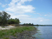 Kste zum Greifswalder Bodden: Halbinsel Struck.