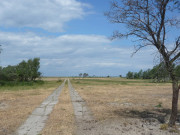 Halbinsel Struck: Betonplattenwege in die Unendlichkeit.