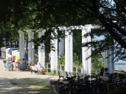 Blick auf die Ostsee: Standpromenade des Ostseebades Koserow.