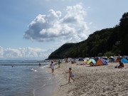 Urlaub auf Usedom: Strand des Ostseebades Koserow.