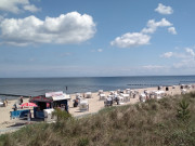 Seebad ckeritz auf Usedom: Ein Urlaubstag beginnt.