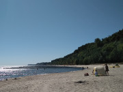 Blick nach Klpinsee: Ostseestrand von Koserow.