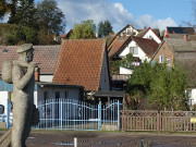 Fischerdenkmal: Am Hafen von Kamminke im Sdosten Usedoms.