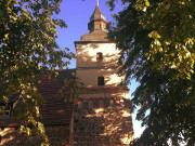 Kirche zu Benz: Abendsonne im Usedomer Hinterland.