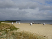 Sandstrand an der Peenemndung: Freest auf dem Festland.