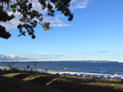 Strandpromenade von Binz auf Rgen: Blick auf die Ostsee.