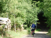 Radfahren auf Usedom: Der Küstenradweg bei Ückeritz.
