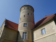 Turm: Stolper Schoss im Haffland Usedoms.