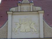 Wappen: Schloss derer von Schwerin in Stolpe.
