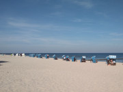 Sprlich: Die meisten Strandkrbe sind in ihren Winterquartieren.