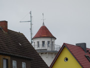 Mnchow am Peenestrom: Lotsenturm als Ferienwohnung.