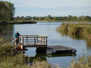 Angler an der Rieck: Schmalste Stelle der Insel Usedom.