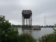 Eisenbahnhubbrcke Karnin: Vom Festland auf die Insel Usedom.