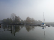 Letztes Segelboot im Hafen: Seebad ckeritz auf Usedom.