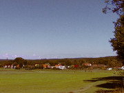 Korswandt aus Sden: Golfplatz im Hinterland der Kaiserbder.