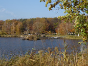 Klpinsee und Schwaneninsel: Seebad Loddin auf Usedom.