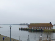 Karnin im Usedomer Haffland: Hafen der Wasserschutzpolizei.