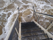 Von der Ostsee umtost: Treppe bei Stubbenfelde.