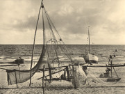 Idyll am Ostseestrand: Historische Postkarte aus Klpinsee.