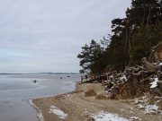 Sandstrand am Peenestrom: Usedomer Halbinsel Gnitz.