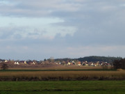 Seebad ckeritz: Blick ber Melle und Achterwasser.