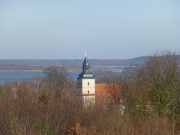 Blick vom Mühlenberg: Benz am Schmollensee im Usedomer Hinterland.