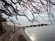 Sandstrand am Peenestrom: Usedomer Halbinsel Gnitz.