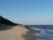 Blick zum Peenemnder Haken: Ostseestrand von Karlshagen.