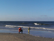 Urlaub auf Usedom: Strand des Ostseebades Karlshagen.