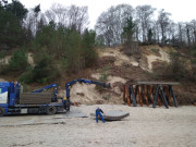 Baustelle erreicht: Baustrae von der Strandstrae bis zum Streckelsberg.