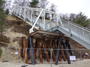 Ostseebad Koserow auf Usedom: Treppe am Streckelsberg.