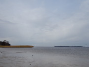 Auf dem Strand von Freest: Peenmndung, Spandowerhagener Wiek, Ruden.