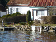 Platz am Wasser: An der "Kehle" zwischen Usedomer See und Haff.
