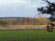 Die Melle, ein Arm des Achterwassers: "Nebenhafen" von Loddin.