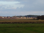 Seebad ckeritz auf Usedom: Blick ber das Wiesenland von Loddin.