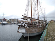 Museumshafen von Greifswald: An der Ryck.