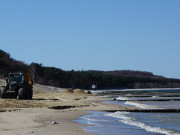 Gendertes Profil: Aufschttungen am Strand von Zempin.