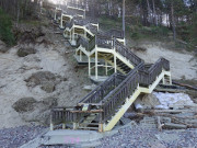 Vergebliches Bauwerk: Treppe an der Steilkste von Misdroy.