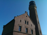 Seezeichen: Leuchtturm auf der Greifswalder Oie.