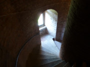 Viele Treppenstufen: Im Leuchtturm der Greifswalder Oie.