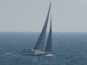 Wassersportrevier Ostsee: Segelboot an der Greifswalder Oie.