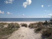 Ostseebad Karlshagen auf Usedom: ber die Dne zum Sandstrand.