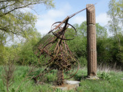 "Heuwendemaschine": Im Skulpturenpark von Katzow.